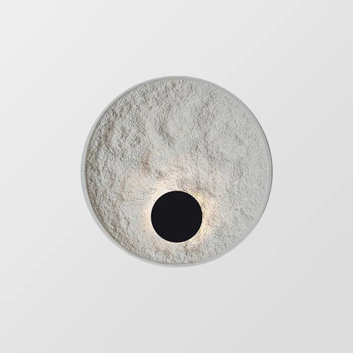 Stylish LED Moon Wall Lamp - Sustainable and Elegant Wall Light for Your Living Room and Bedroom, Available in Ø30cm and Ø50cm, White Metal Design