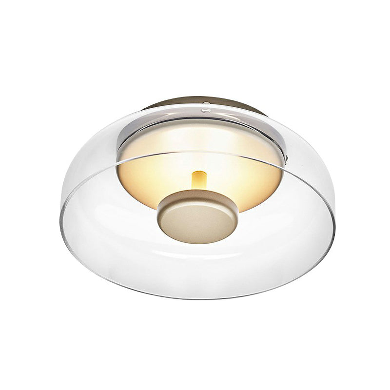 DeckGlow | Elegant Glass LED Ceiling Light for a Radiant Room Atmosphere