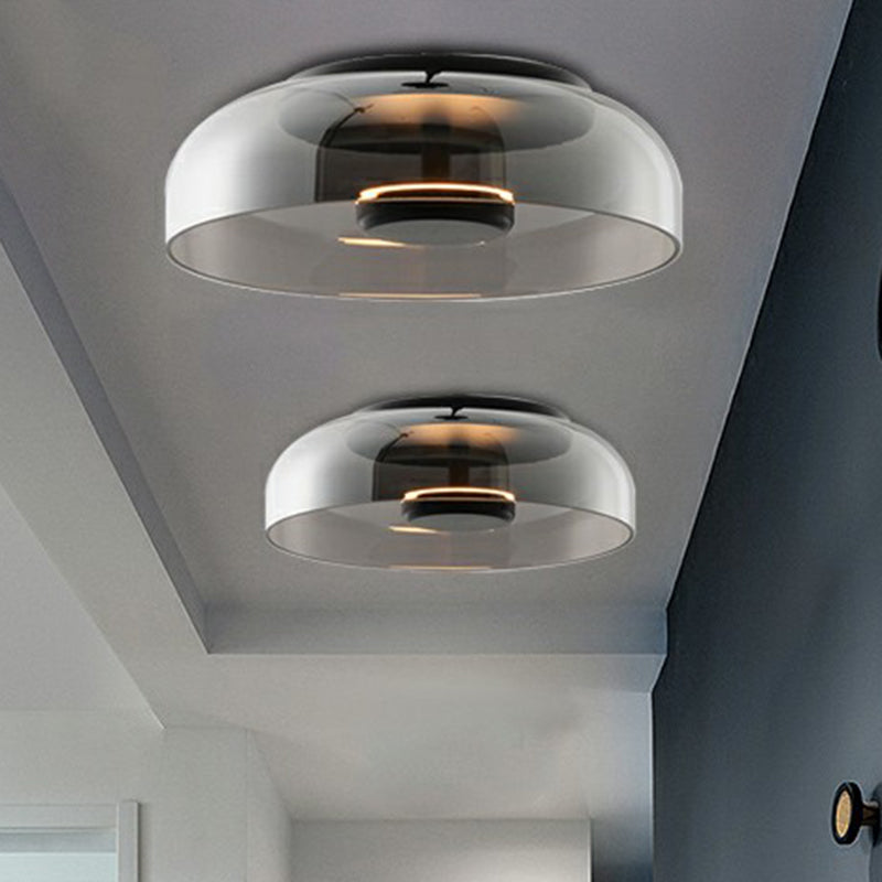 DeckGlow | Elegant Glass LED Ceiling Light for a Radiant Room Atmosphere