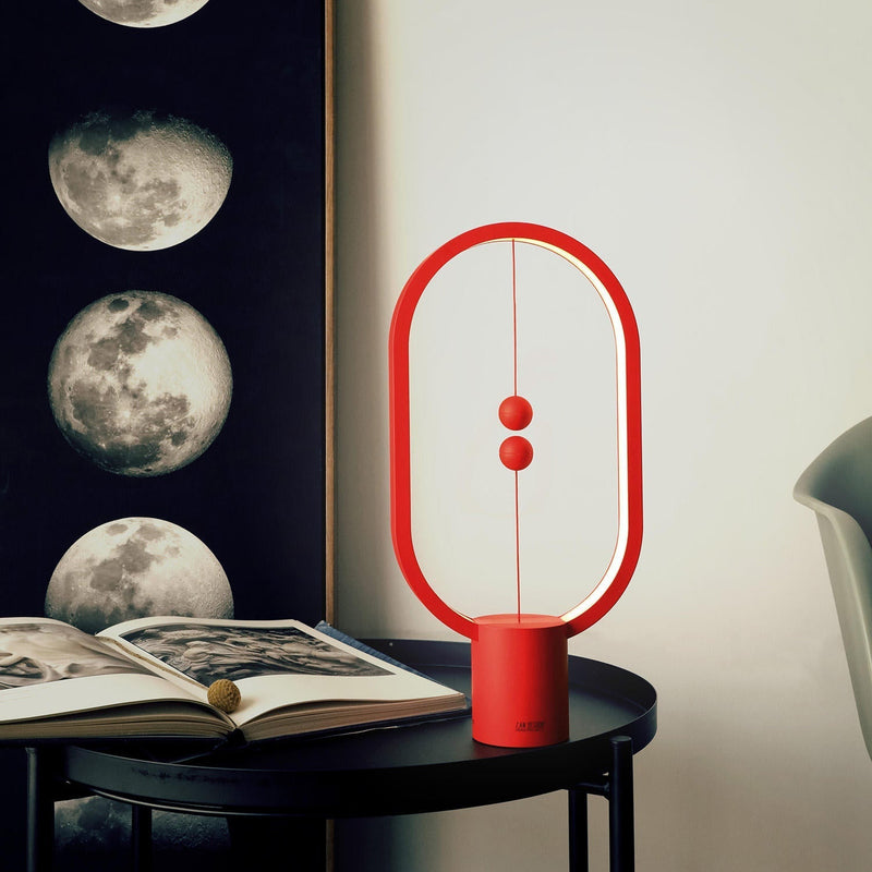 Stylish Wireless Table Lamp with Magnetic Control - Rechargeable Black LED Lamp for a Modern and Functional Lighting Effect