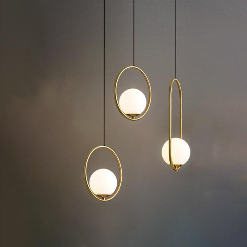 Harmonious Glass Hanging Lamp - Stylish and Contemporary Lighting