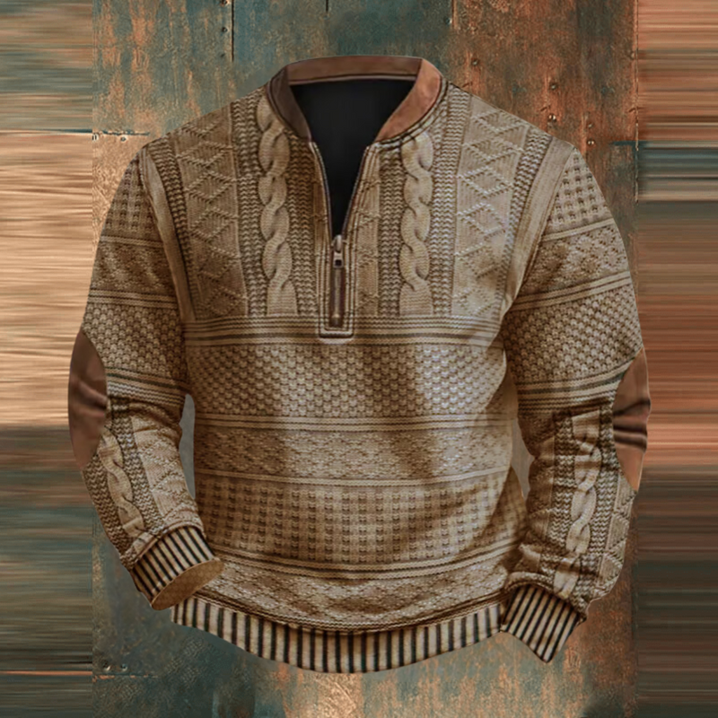Garry Sweater – Timeless Elegance and Ultimate Comfort in a Cotton Blend with Zipper