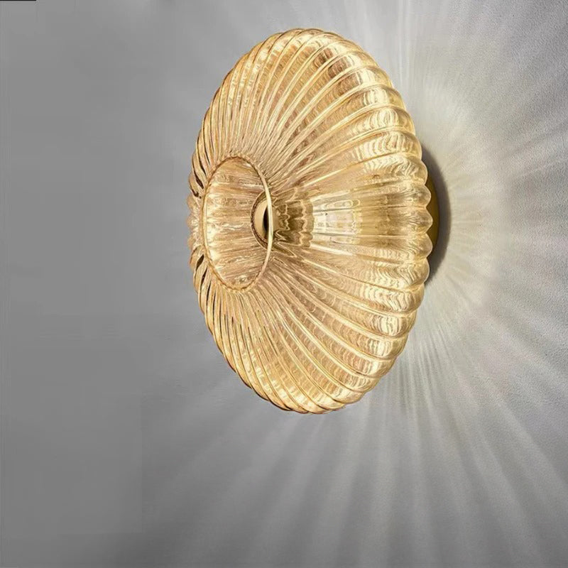 Chic Wall Lamp Made of Quality Glass – Stylish Wall Light with Cozy Illumination and Modern Design