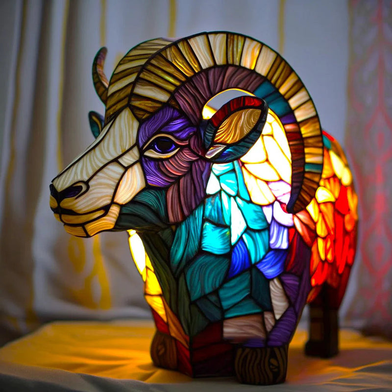 Chic Animal Lamp in Stained Glass Style – Bring Elegance and Coziness to Your Home