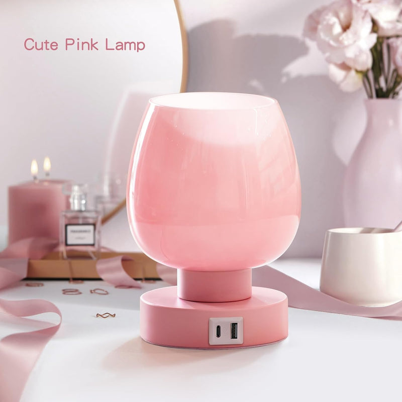 Stylish Set of 2 Dimmable Touch Table Lamps – Modern Night Lamps with User-Friendly Control