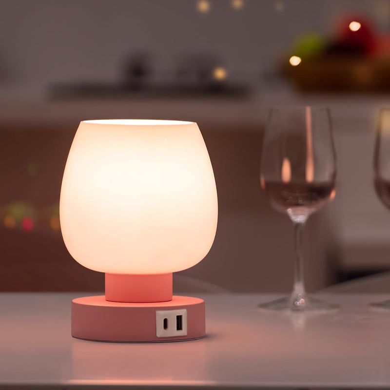 Stylish Set of 2 Dimmable Touch Table Lamps – Modern Night Lamps with User-Friendly Control