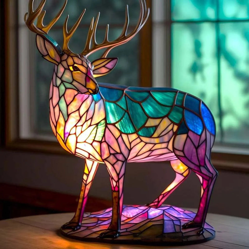 Chic Animal Lamp in Stained Glass Style – Bring Elegance and Coziness to Your Home
