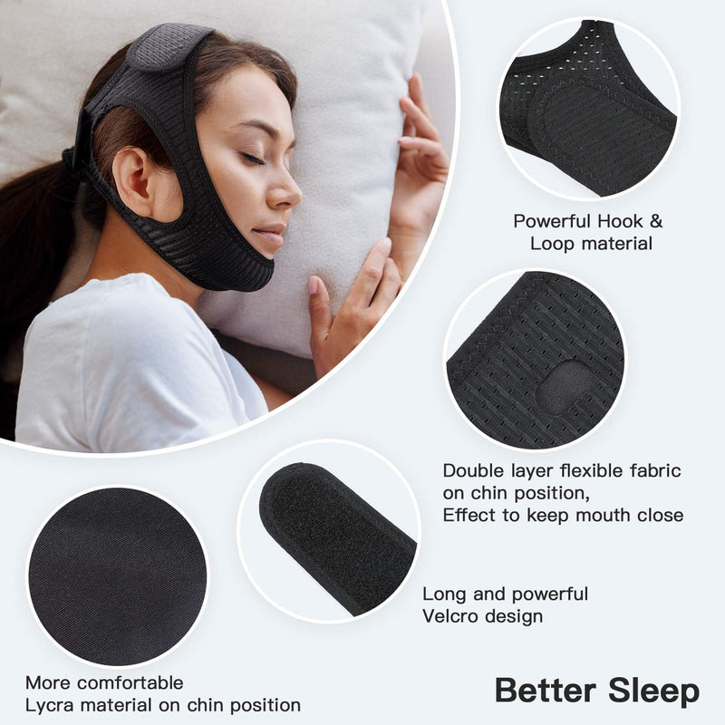 Optimized Sleep Comfort – The Perfect Anti-Snore Sleep Band for a Friendly Night's Rest