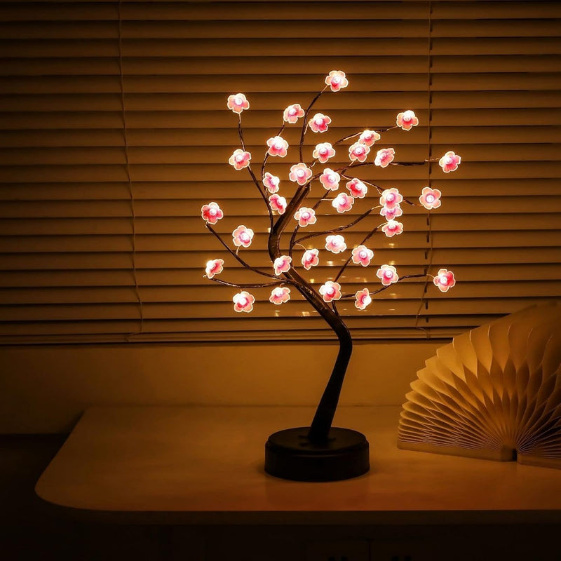Atmospheric LED Bonsai Lamp – Enchanting Cherry Blossom Lighting for a Magical Atmosphere