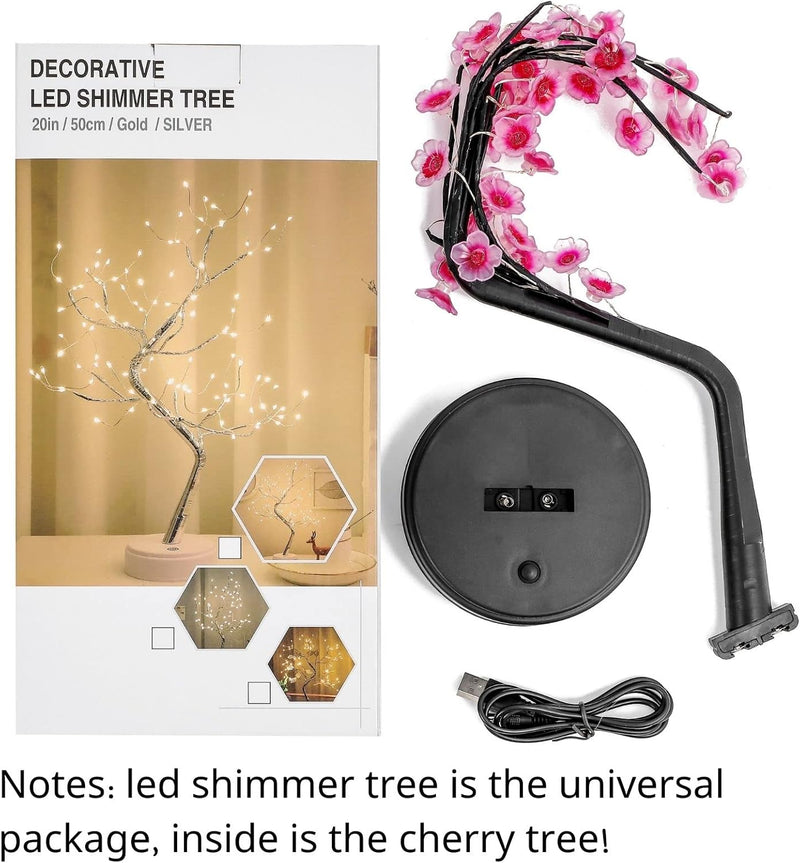 Atmospheric LED Bonsai Lamp – Enchanting Cherry Blossom Lighting for a Magical Atmosphere