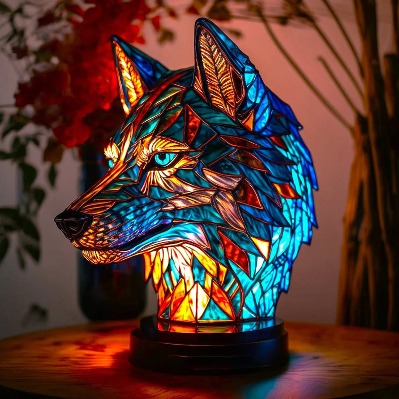 Chic Animal Lamp in Stained Glass Style – Bring Elegance and Coziness to Your Home