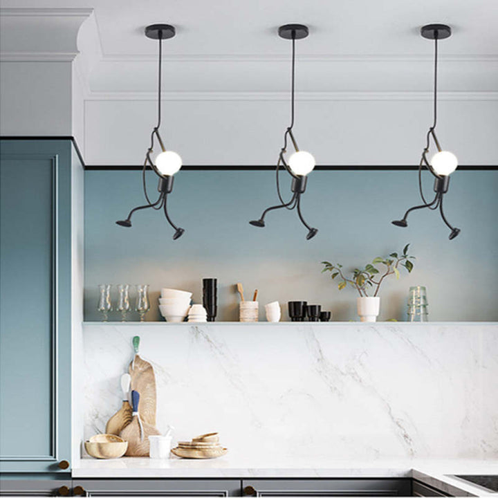 Unique Metal Wall Lamp – Playful and Creative Design