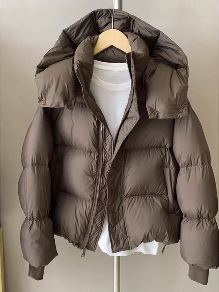 Stylish Padded Down Jacket with Hood – Comfort and Warmth for Cold Days