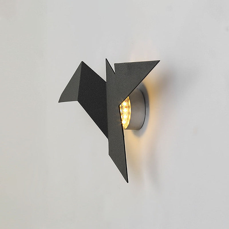 Unique Creative Bird-shaped Wall Lamp in Black - Artistic LED Wall Light for Beautiful Interior Design