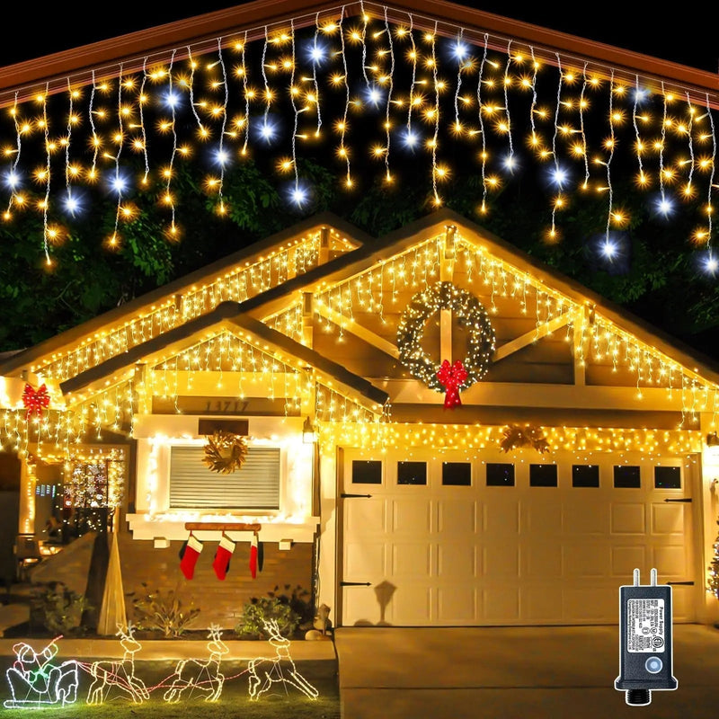 ShineDrape Outdoor Lighting Curtain – Enchanting LED Light Curtains for an Atmospheric Garden Experience