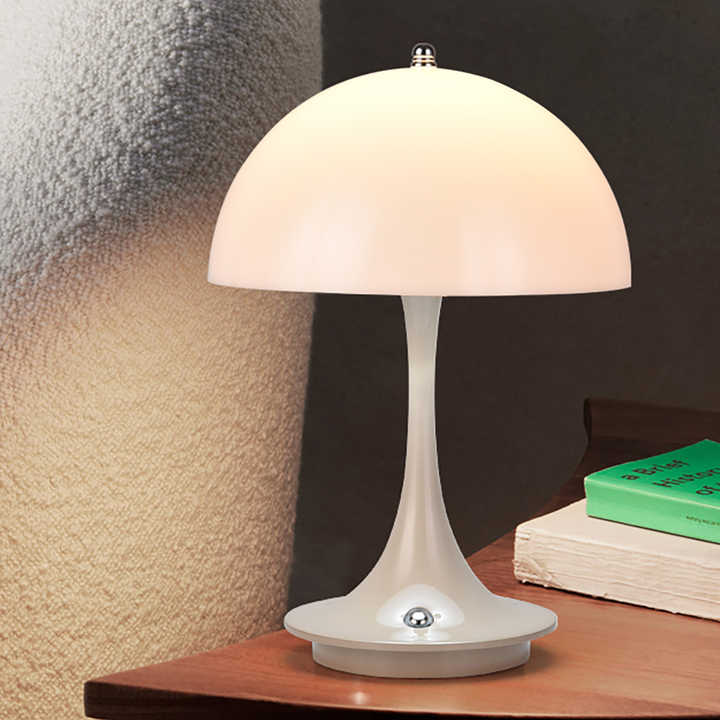 Stylish Wireless Table Lamp with Adjustable Lighting - Luxury Design of Acrylic and Aluminum