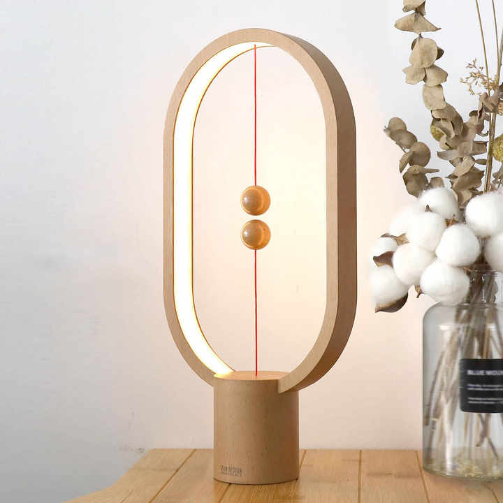 Stylish Wireless Table Lamp with Magnetic Control - Rechargeable Black LED Lamp for a Modern and Functional Lighting Effect