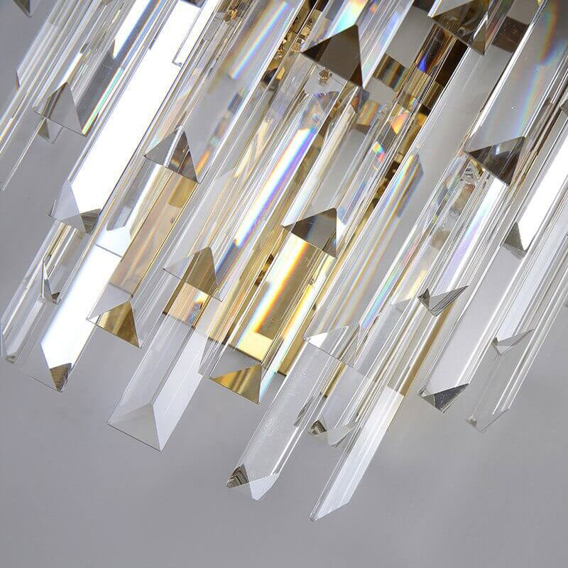 Stylish Wall Lamp made of Stainless Steel and Glass - Luxury Wall Light with Cozy Warm Light for Indoor Use