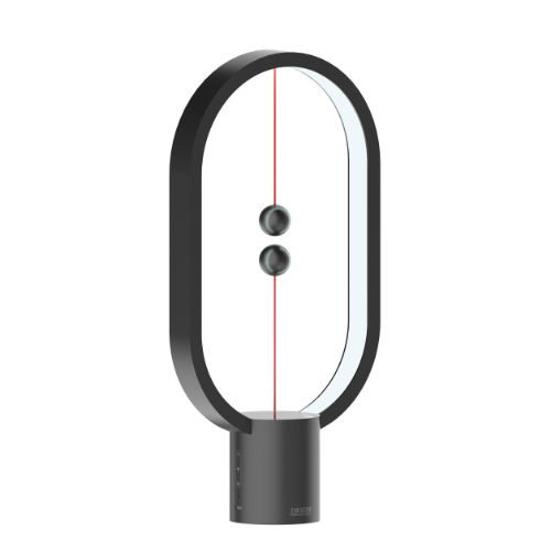 Stylish Wireless Table Lamp with Magnetic Control - Rechargeable Black LED Lamp for a Modern and Functional Lighting Effect