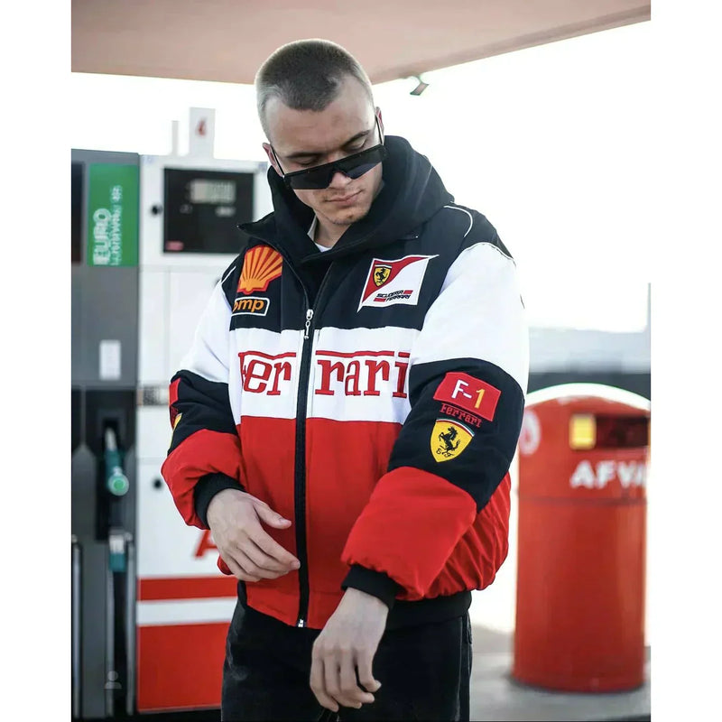 Ferrari Retro Race Jacket – Timeless Style for Speed Enthusiasts