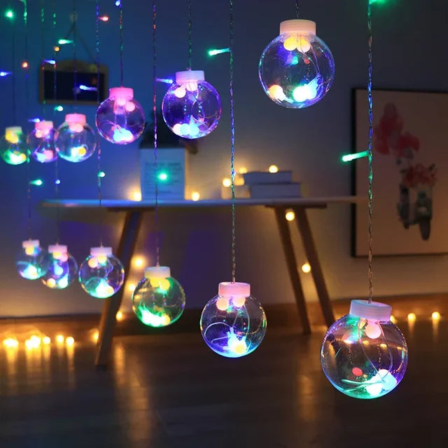 Enchanting TwinkleSphere | Weather-Resistant LED String Lights for a Sparkling Outdoor Lighting Experience