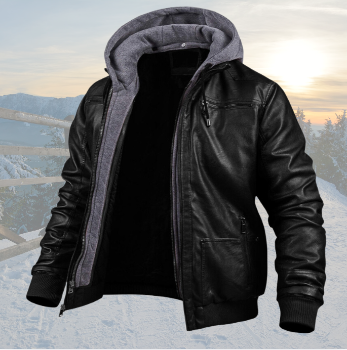 Chic and Comfortable Winter Jacket for Men with Hood - Meet High-Quality Materials