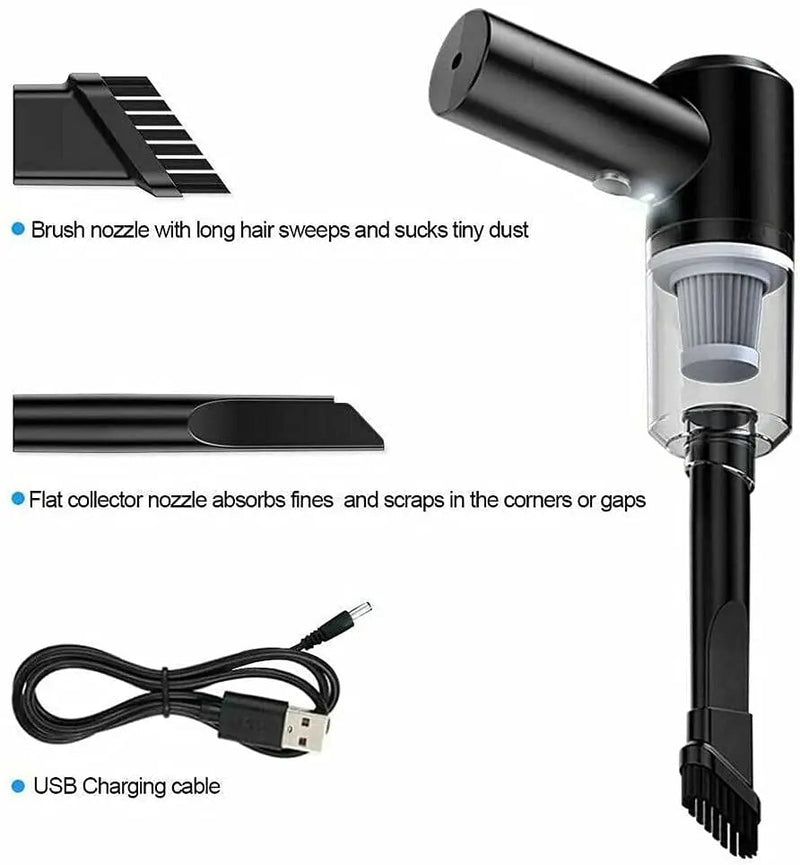Wireless Car Vacuum Cleaner – Powerful, Lightweight, and Multifunctional for Optimal Cleaning Convenience
