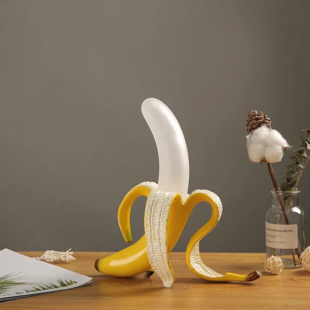 Stylish Rechargeable Table Lamp with Banana Design and Luxurious Warm LED Light – Ideal for a Modern Interior