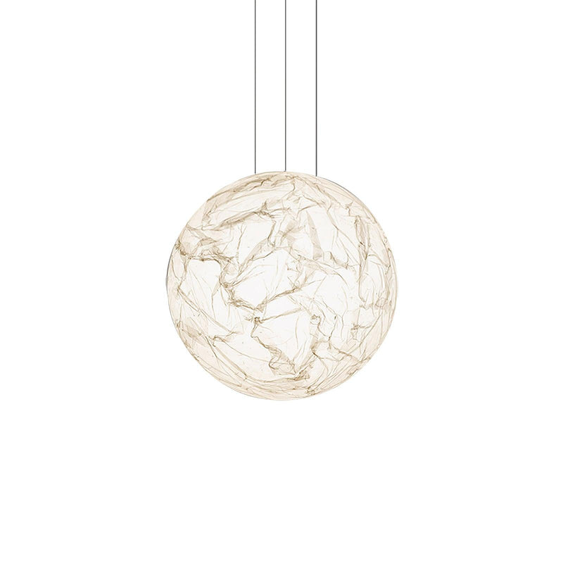 Mondseide Pendant Lamp – Stylish LED Lighting with Natural Silk and Luxurious Metal Finish