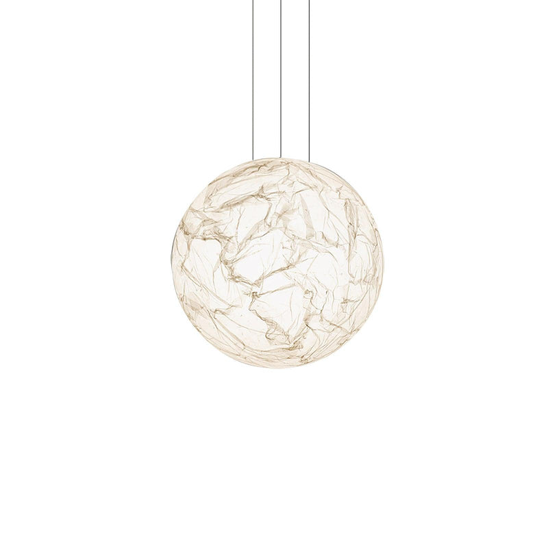 Mondseide Pendant Lamp – Stylish LED Lighting with Natural Silk and Luxurious Metal Finish