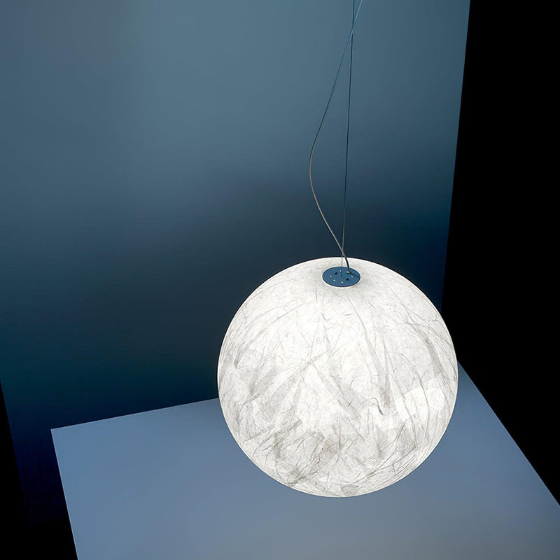 Mondseide Pendant Lamp – Stylish LED Lighting with Natural Silk and Luxurious Metal Finish