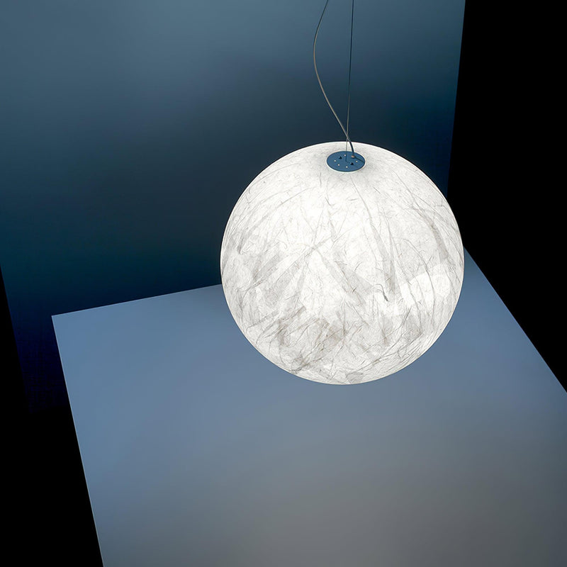Mondseide Pendant Lamp – Stylish LED Lighting with Natural Silk and Luxurious Metal Finish