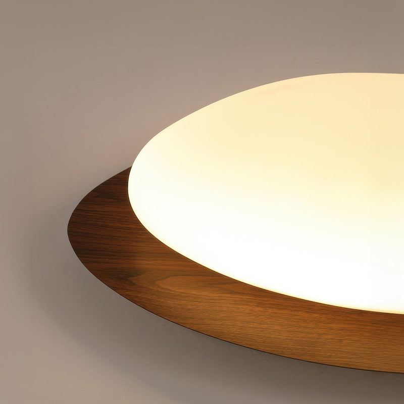 Stylish Scandinavian Pebble Ceiling Lamp – Elegant Minimalist Design with Wood Grain and Advanced LED Integration