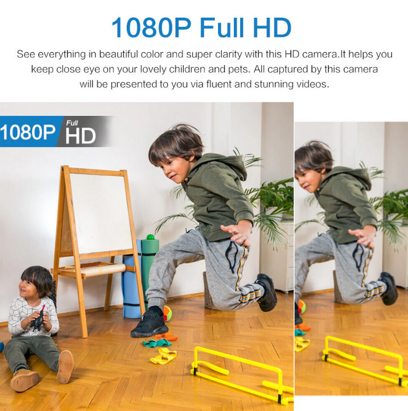 Smart Compact WiFi Security Camera – Stylish Discretion with Powerful Night Vision