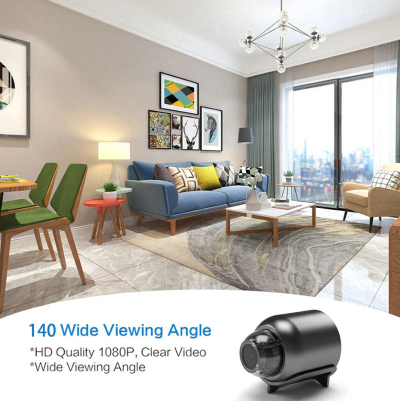 Smart Compact WiFi Security Camera – Stylish Discretion with Powerful Night Vision