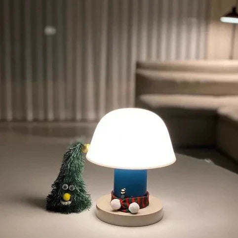 Modern Dimmable Wireless Mushroom Table Lamp – LED with Touch Control and Rechargeable Battery