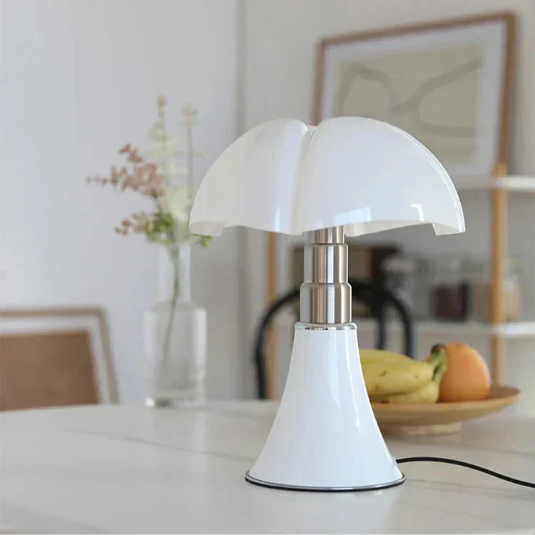 Stylish Vintage LED Table Lamp - Energy-Efficient Retro Lighting Made of Acrylic and Aluminum, Perfect for Living Room and Office with Warm Light