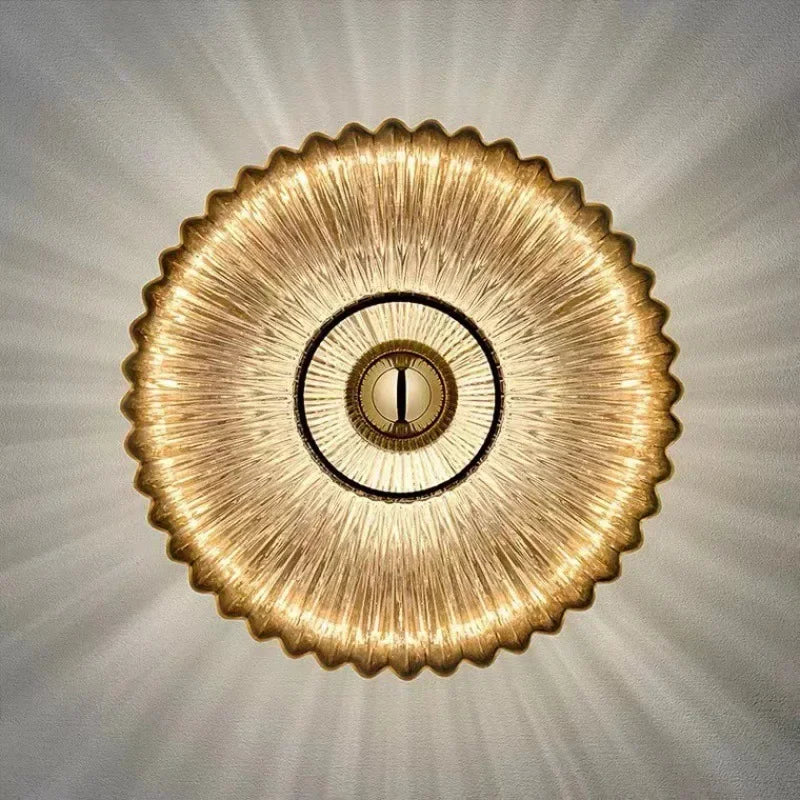 Chic Wall Lamp Made of Quality Glass – Stylish Wall Light with Cozy Illumination and Modern Design