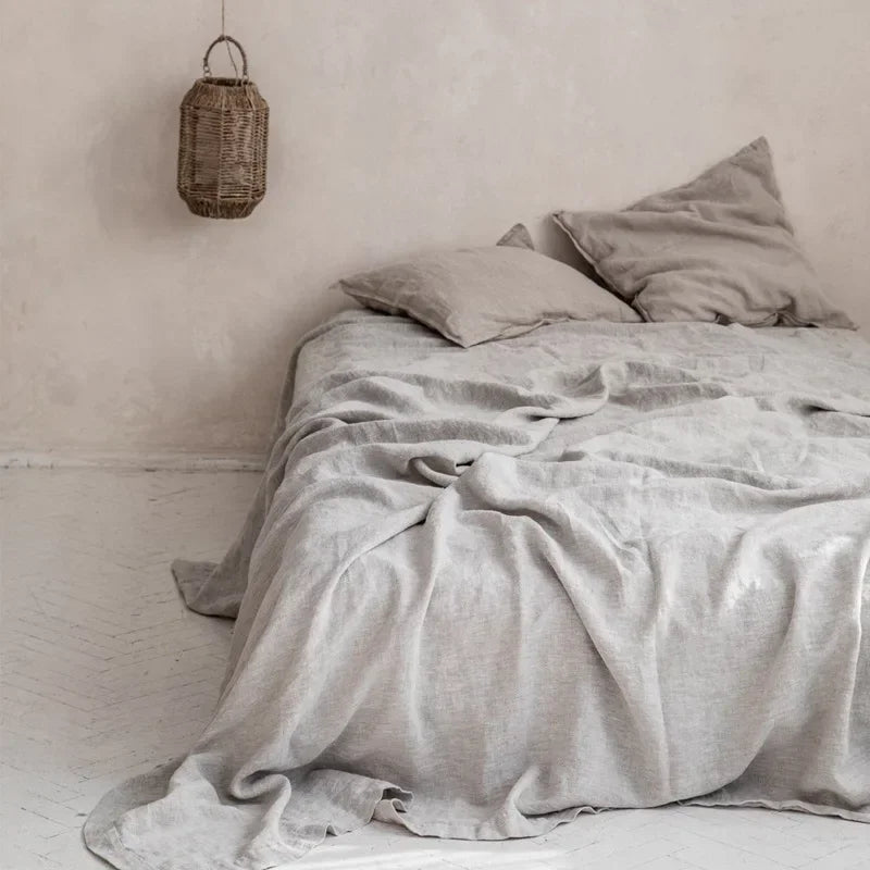 Luxury Breathable Linen Bedding for Unmatched Sleep Comfort – 100% Natural Linen, Moisture-Regulating and Machine Washable