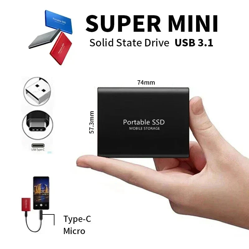 2TB External SSD – Powerful Speed & Reliable Storage in Slim Design
