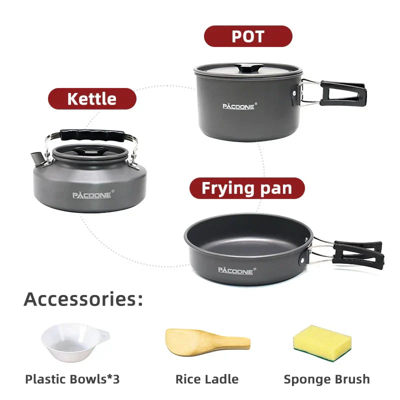 Ultimate Portable Cooking Set for Camping – Lightweight and Compact for Your Outdoor Adventures!