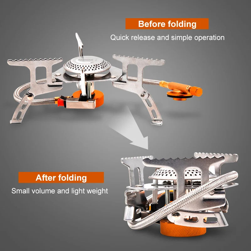 Portable Gas Burner for Camping – Perfect for Outdoor Adventures and Hiking!