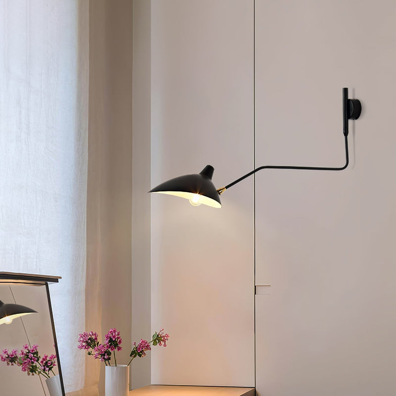 Stylish Wall Lamp with Flexible Arm and Adjustable Shade – Perfect for Comfortable Indoor Lighting