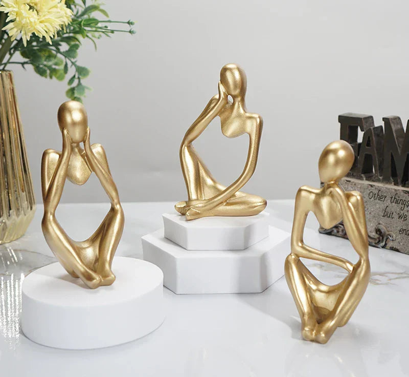 Stylish Decorative Figure – Elegant and Soothing Resin Art for Any Space