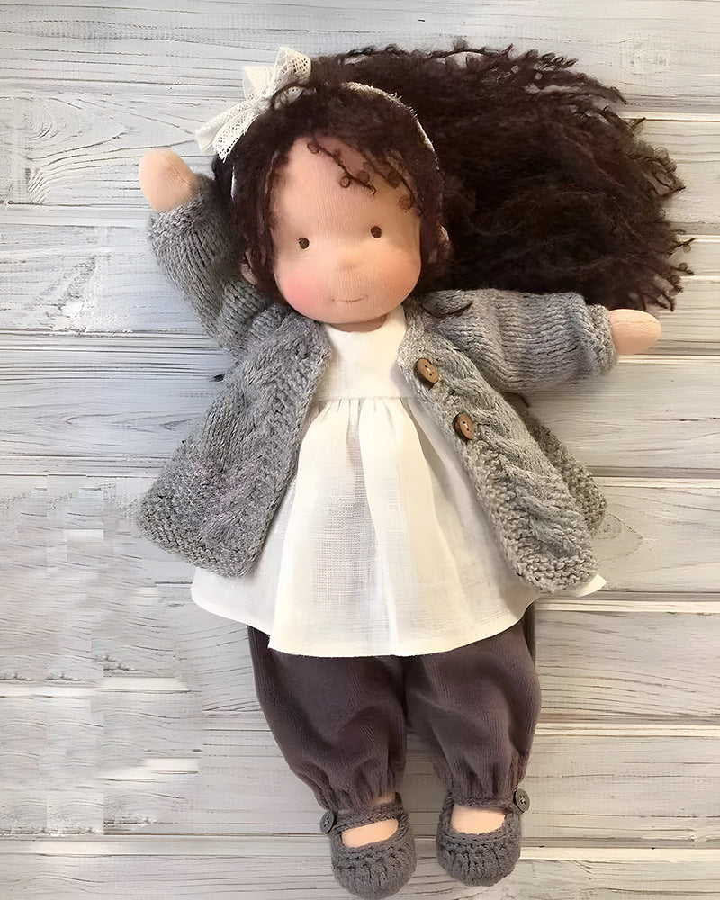 Unique Handmade Waldorf Doll – Soft Fabric Cuddle Toy for Unlimited Creative Play Fun