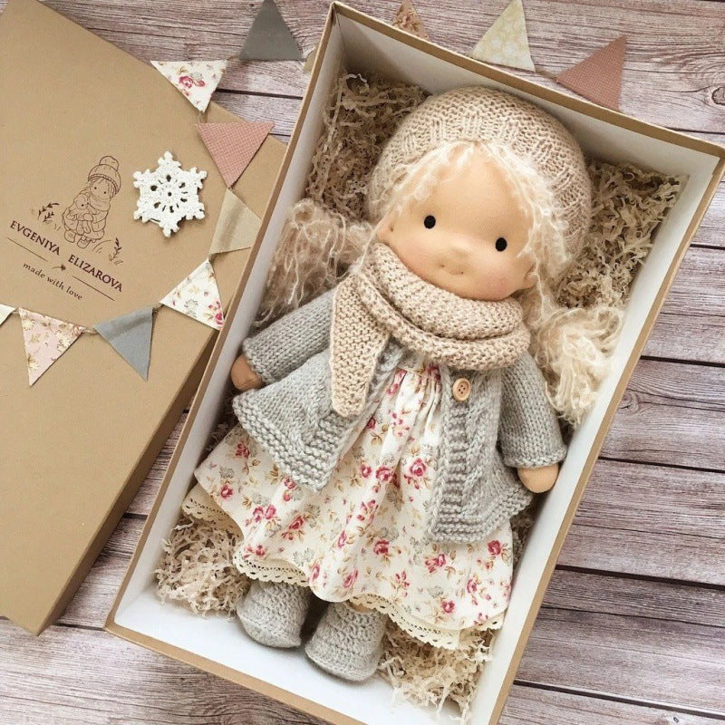 Unique Handmade Waldorf Doll – Soft Fabric Cuddle Toy for Unlimited Creative Play Fun