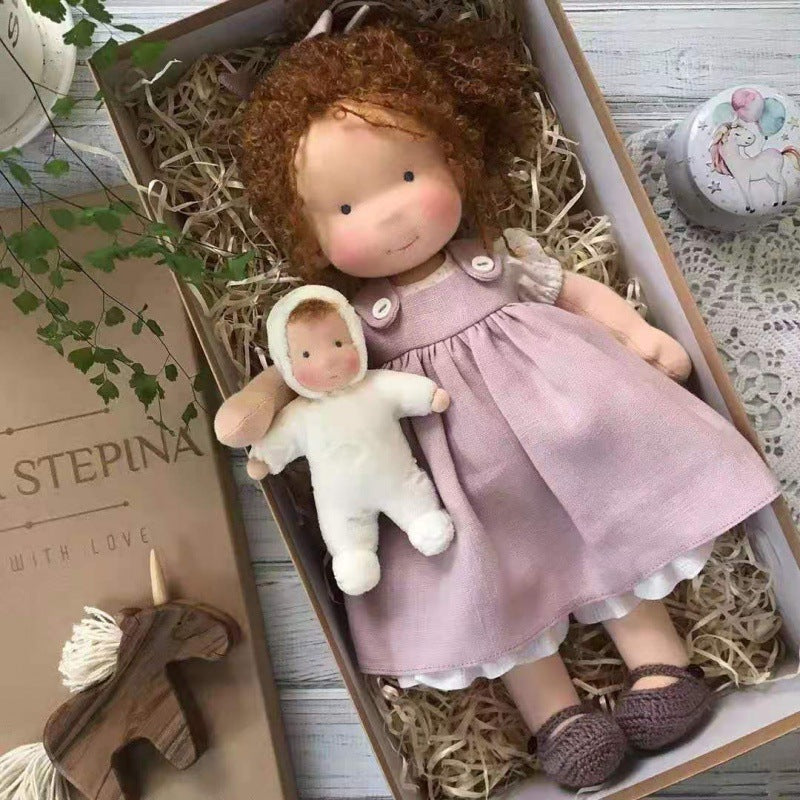 Unique Handmade Waldorf Doll – Soft Fabric Cuddle Toy for Unlimited Creative Play Fun