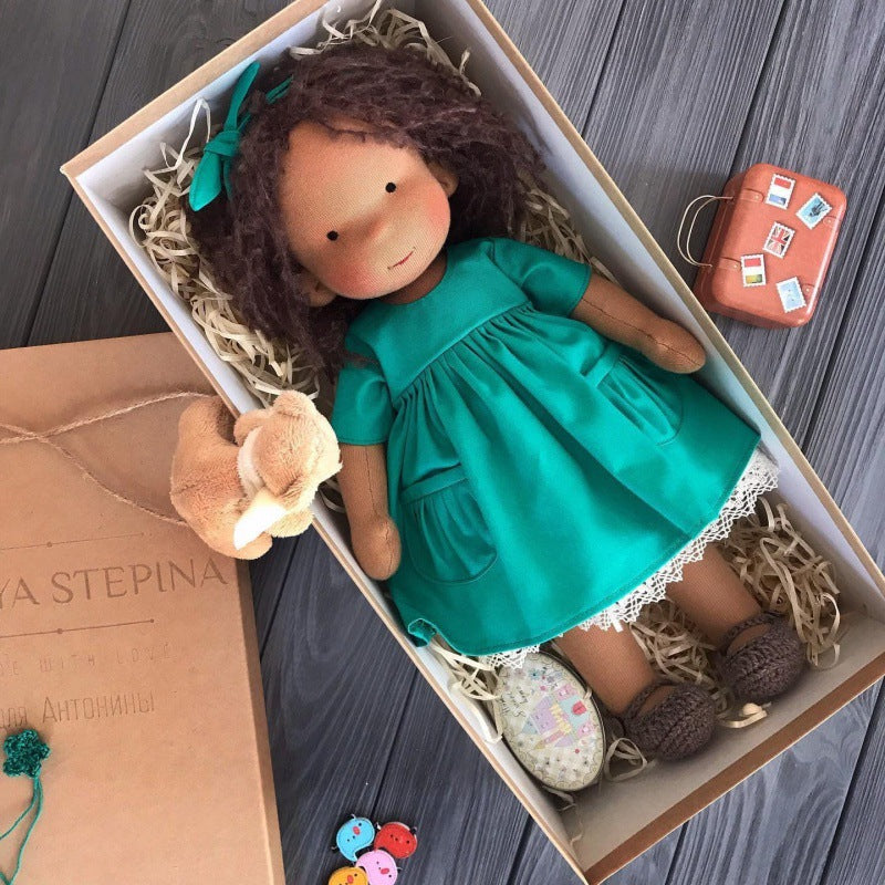Unique Handmade Waldorf Doll – Soft Fabric Cuddle Toy for Unlimited Creative Play Fun