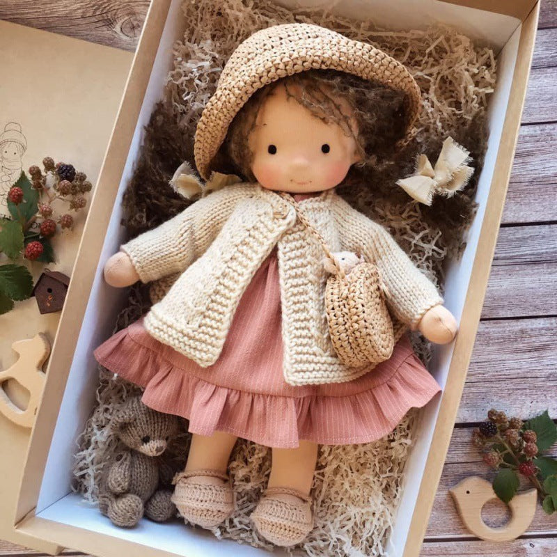 Unique Handmade Waldorf Doll – Soft Fabric Cuddle Toy for Unlimited Creative Play Fun