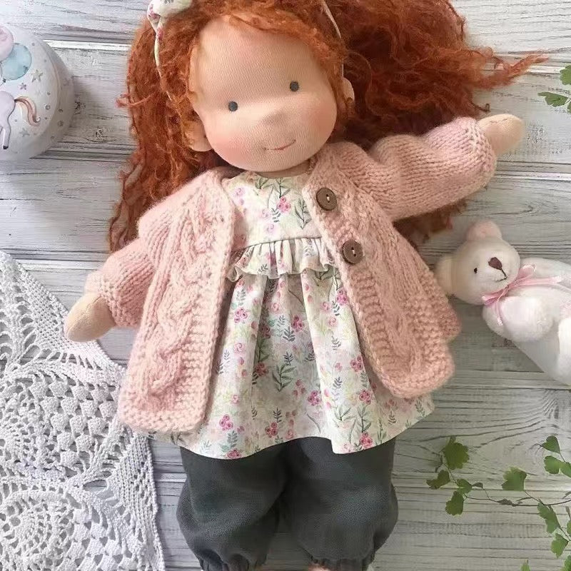 Unique Handmade Waldorf Doll – Soft Fabric Cuddle Toy for Unlimited Creative Play Fun